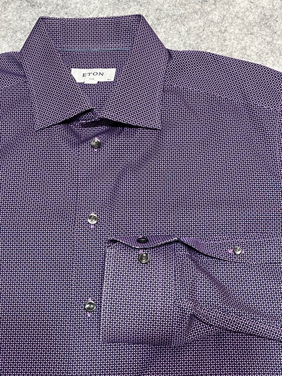 Eton Other - Eton Men's Purple Microdot Dress Shirt